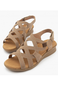 Silver Lining Franca Sandal Taupe